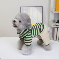 HKM-8410557 Casual Pet Dog Hoodie in Striped Design - Unisex Apparel for All Sizes