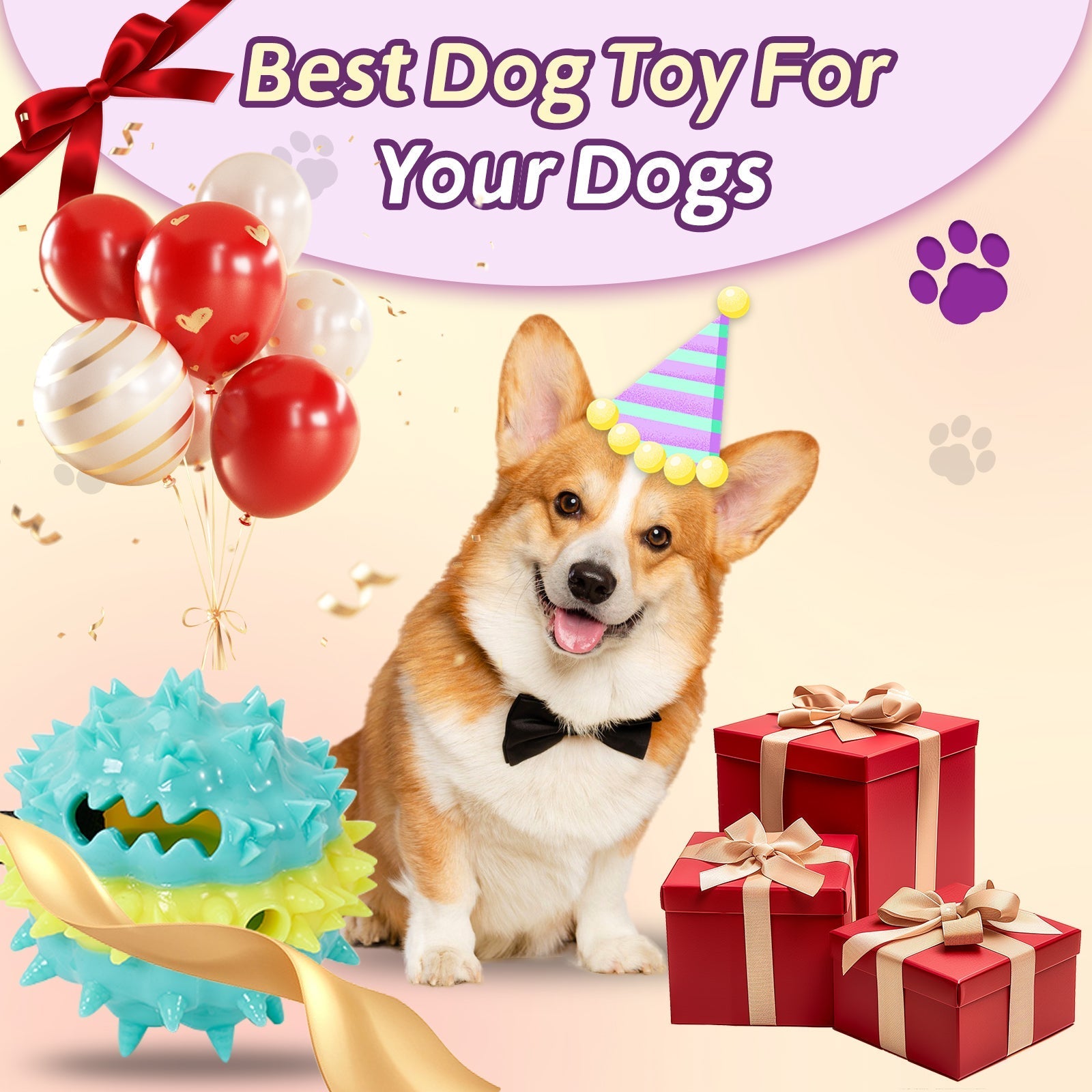 HKM-8412349 Interactive Multi-Color Pet Toy with Sound and Treat Dispensing Features