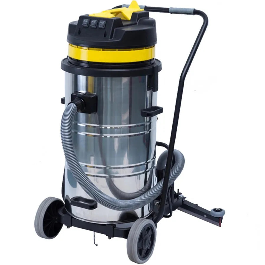 HKM-841299 Heavy-Duty 80L Wet and Dry Vacuum Cleaner with Silent Motor and Back Floor Squeegee