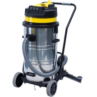 HKM-841299 Heavy-Duty 80L Wet and Dry Vacuum Cleaner with Silent Motor and Back Floor Squeegee