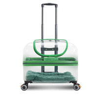 HKM-8413117 Portable Cat and Dog Trolley Bag with Universal Wheels, Breathable Design and Large Capacity for Outdoor Use