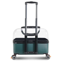 HKM-8413117 Portable Cat and Dog Trolley Bag with Universal Wheels, Breathable Design and Large Capacity for Outdoor Use