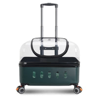 HKM-8413117 Portable Cat and Dog Trolley Bag with Universal Wheels, Breathable Design and Large Capacity for Outdoor Use
