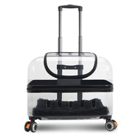 HKM-8413117 Portable Cat and Dog Trolley Bag with Universal Wheels, Breathable Design and Large Capacity for Outdoor Use