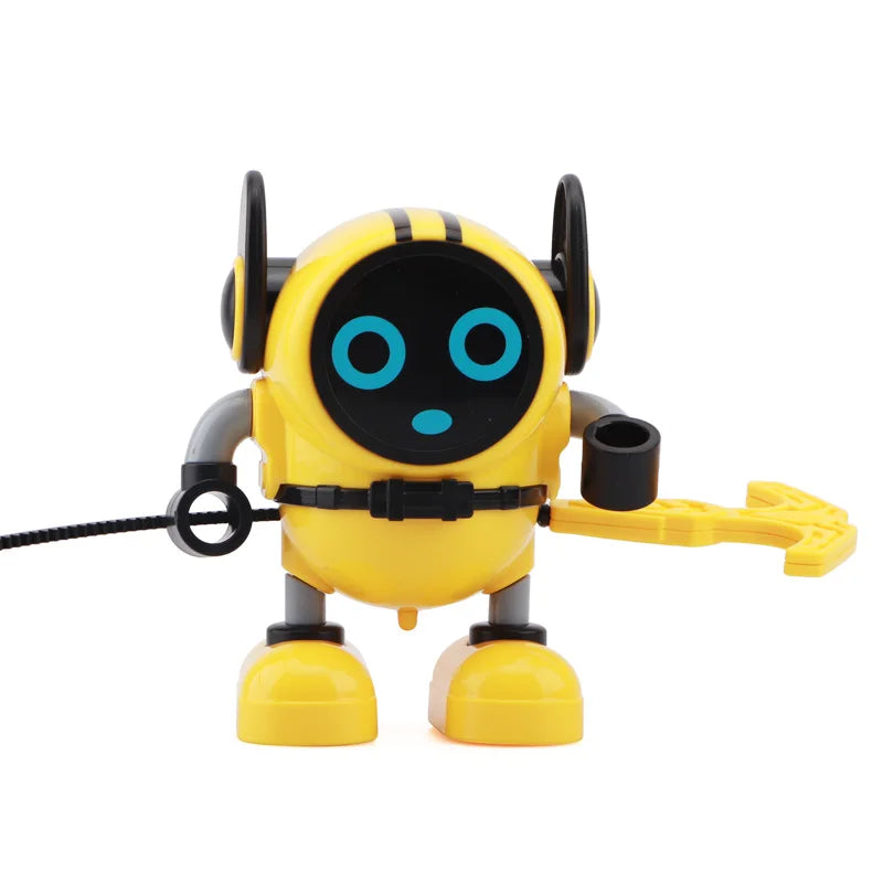 HKM-841363 Wind-Up Spinning Top Toy Robot - 360 Degree Stunt Gyro for Kids Ages 2-13, Educational and Fun