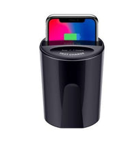 HKM-841427 Car Wireless Charging Cup with QI Standard, Micro USB Interface, 10W/7.5W/5W Power Output