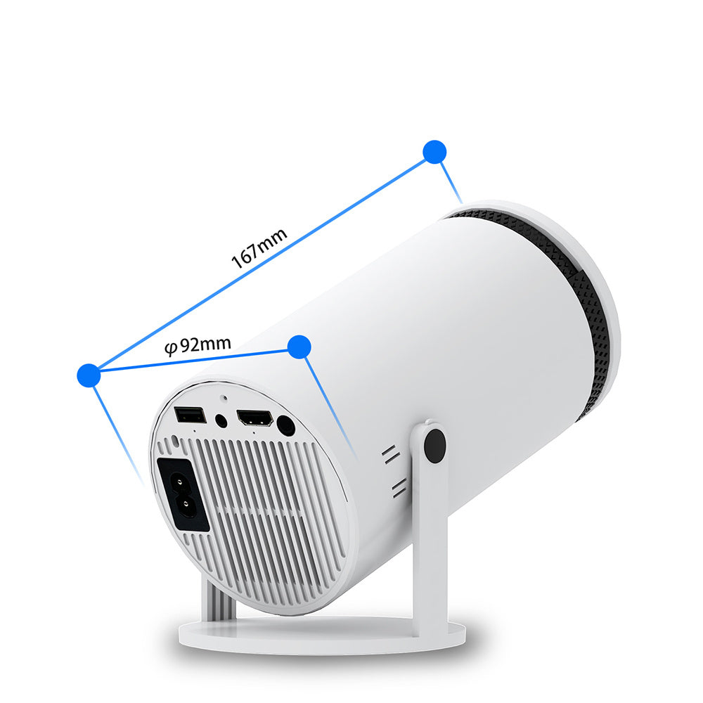 HKM-841427 Portable Mini 4K Home HD Projector with Bluetooth and Automatic Correction for Home Theater and Outdoor Use