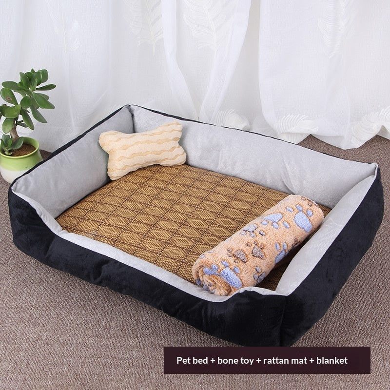 HKM-8414909 Washable Soft Polyester Pet Mat for Dogs - Comfortable and Cozy Design