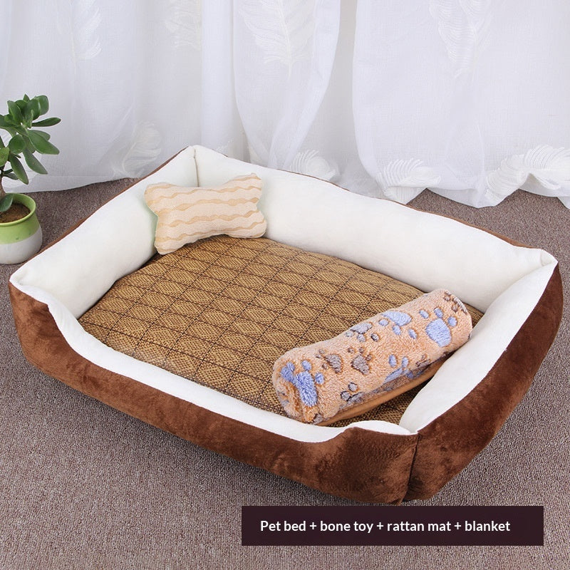 HKM-8414909 Washable Soft Polyester Pet Mat for Dogs - Comfortable and Cozy Design