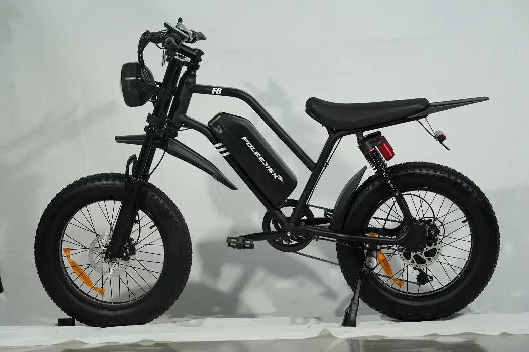 HKM-841491 20 Inch Full Suspension Electric Fat Tire Mountain Bike with 1500W Motor, Shimano 7-Speed, Lithium Battery