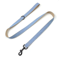 HKM-8416445 Denim Pet Collar and Leash Set with Bowknot - Light Denim Color Options Available
