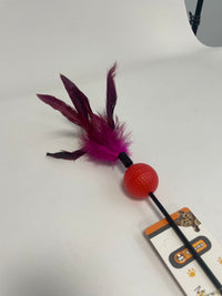 HKM-8417469 Color-Changing Cat Teaser with Feather and Toy Ball