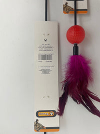 HKM-8417469 Color-Changing Cat Teaser with Feather and Toy Ball