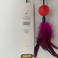 HKM-8417469 Color-Changing Cat Teaser with Feather and Toy Ball