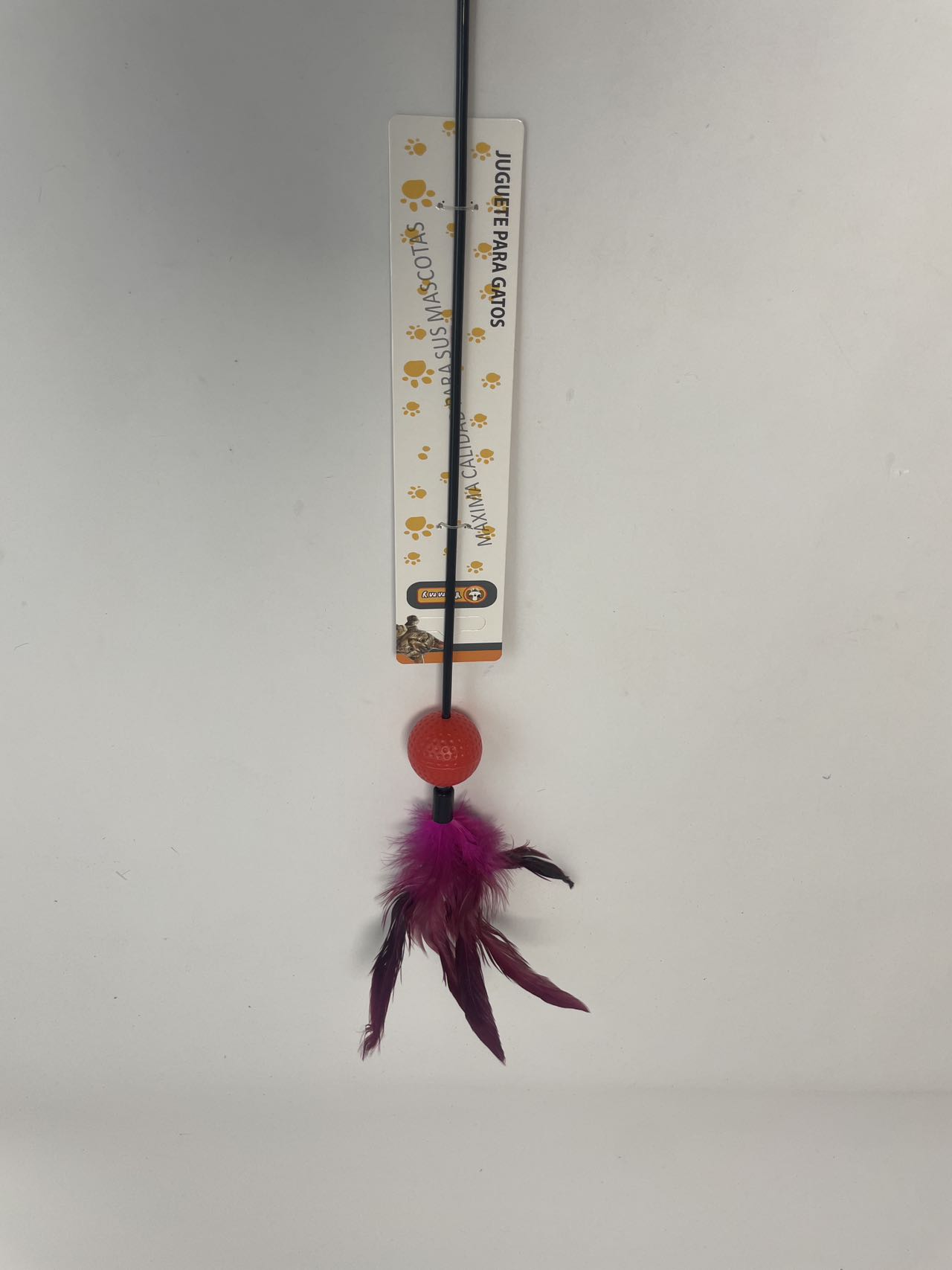 HKM-8417469 Color-Changing Cat Teaser with Feather and Toy Ball