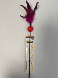 HKM-8417469 Color-Changing Cat Teaser with Feather and Toy Ball