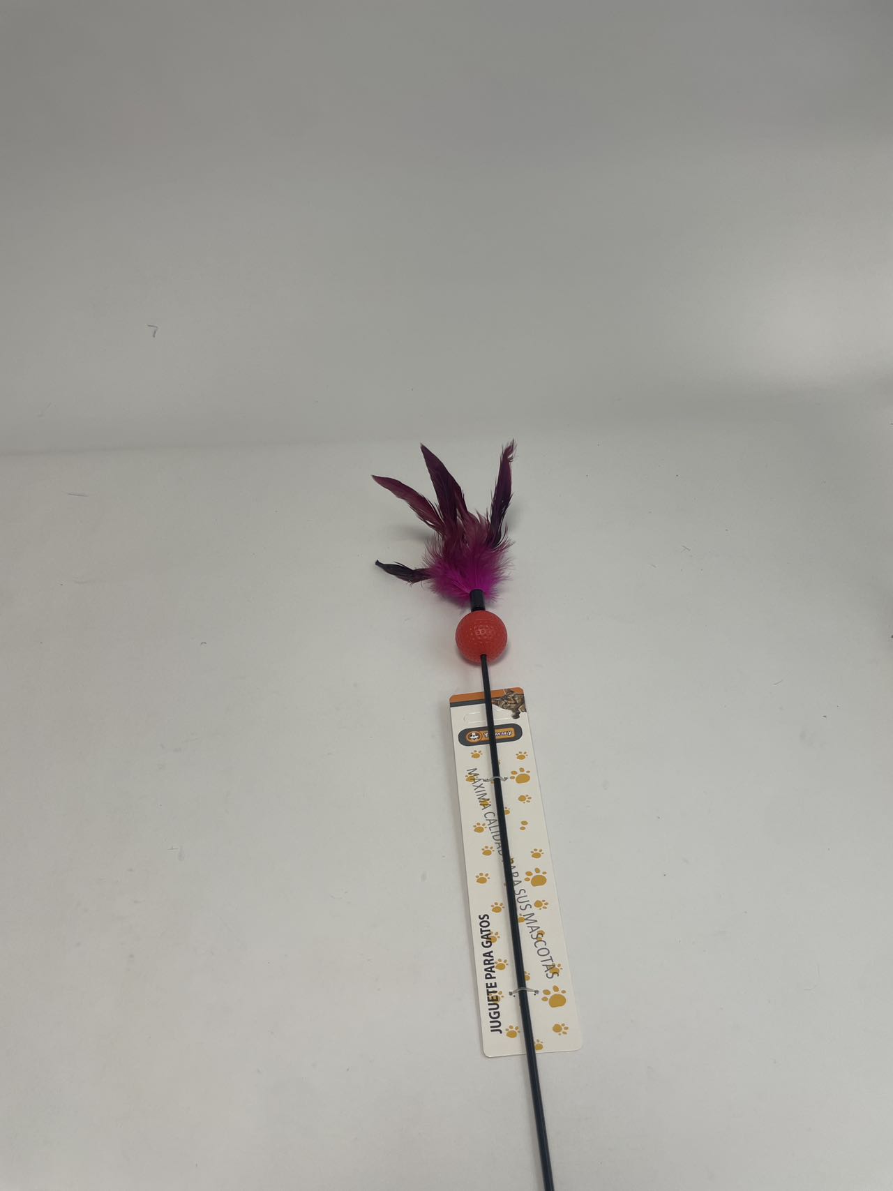 HKM-8417469 Color-Changing Cat Teaser with Feather and Toy Ball