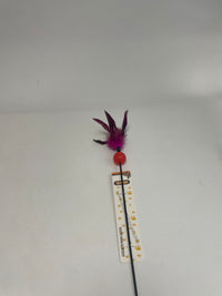 HKM-8417469 Color-Changing Cat Teaser with Feather and Toy Ball