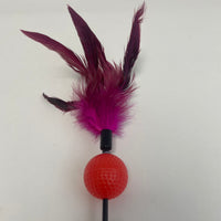HKM-8417469 Color-Changing Cat Teaser with Feather and Toy Ball
