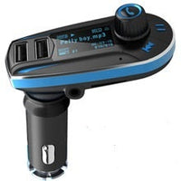 HKM-841747 Bluetooth MP3 FM Transmitter for Vehicles - Supports MP3/WMA, LCD Screen, DC12V-24V Power Supply