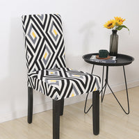 HKM-841939 Elastic Polyester Chair Cover - European Classic Floral Design for Hotel Use