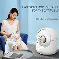 HKM-842003 Extra Large Smart Cat Litter Box with 5G WiFi, One-Touch Clean & Easy Maintenance, Ideal for Cats Up to 34.17lb