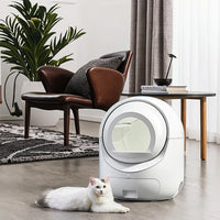 HKM-842003 Extra Large Smart Cat Litter Box with 5G WiFi, One-Touch Clean & Easy Maintenance, Ideal for Cats Up to 34.17lb