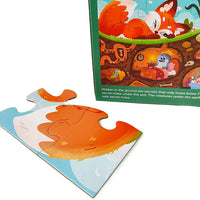 HKM-842003 Fox Themed Custom Jigsaw Puzzle for Children - Engaging Educational Board Game