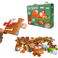HKM-842003 Fox Themed Custom Jigsaw Puzzle for Children - Engaging Educational Board Game