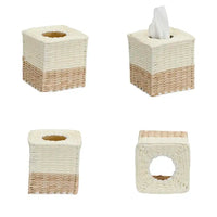 HKM-842131 3-Piece Water Hyacinth Bathroom Set for Functional Decor
