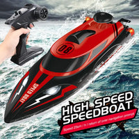 HKM-842131 High-Speed Remote Control Racing Boat 25KM/H with USB Charging and Controller