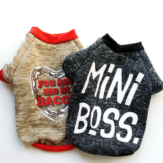 HKM-8421693 Fleece Sweater for Dogs - Soft, Comfortable, Warm Autumn & Winter Clothing for Pets
