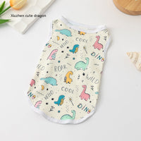 HKM-8422205 Cute Cartoon Puppy Vest Clothes for Pets - Various Designs Available in S, M, L, XL