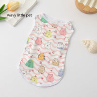 HKM-8422205 Cute Cartoon Puppy Vest Clothes for Pets - Various Designs Available in S, M, L, XL