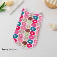 HKM-8422205 Cute Cartoon Puppy Vest Clothes for Pets - Various Designs Available in S, M, L, XL