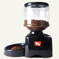 HKM-8422589 Automated 5.5L Pet Feeder with Voice Recording, LCD Display, and Programmable Meal Settings for Dogs and Cats