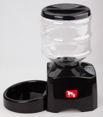 HKM-8422589 Automated 5.5L Pet Feeder with Voice Recording, LCD Display, and Programmable Meal Settings for Dogs and Cats
