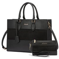 HKM-842259 Customizable 15.6-17 Inch Laptop Shoulder Tote Bag for Women - Professional Office Briefcase Handbag