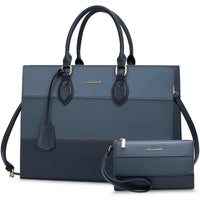 HKM-842259 Customizable 15.6-17 Inch Laptop Shoulder Tote Bag for Women - Professional Office Briefcase Handbag