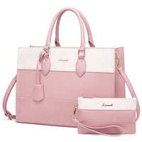 HKM-842259 Customizable 15.6-17 Inch Laptop Shoulder Tote Bag for Women - Professional Office Briefcase Handbag