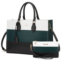 HKM-842259 Customizable 15.6-17 Inch Laptop Shoulder Tote Bag for Women - Professional Office Briefcase Handbag