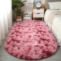 HKM-8423229 Tie-Dye Oval Carpet for Living Room and Bedroom - Various Colors and Patterns in Polyester Fiber