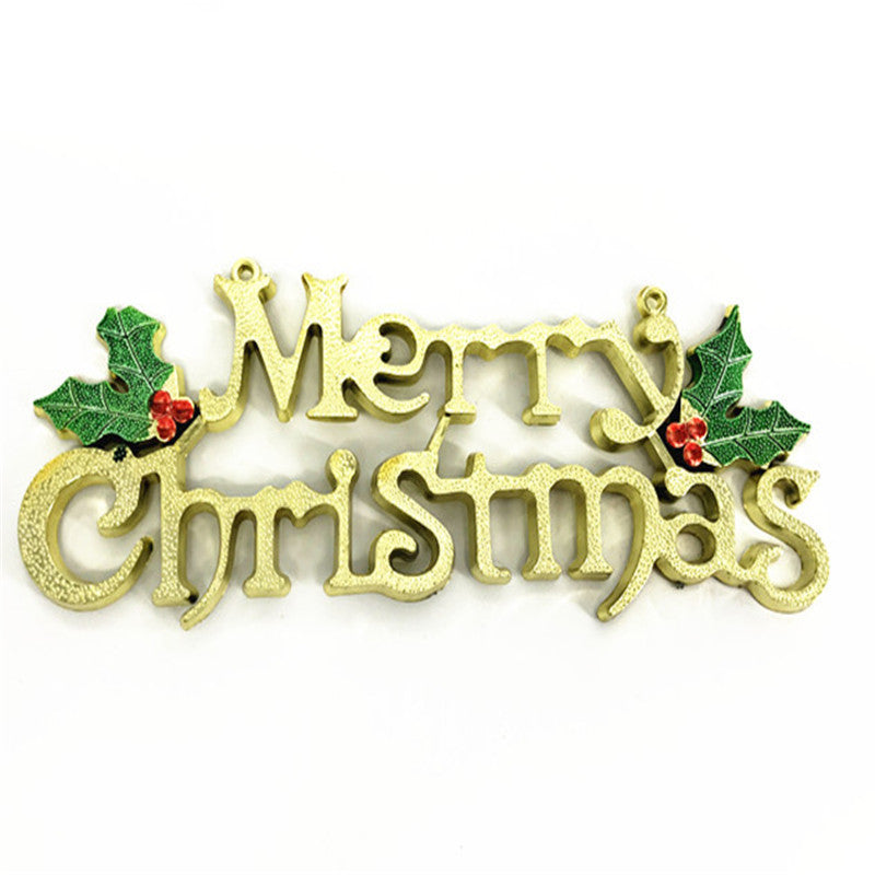 HKM-842323 Gold 40cm Letter Pendant for Christmas Decoration