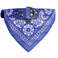HKM-8424381 Triangle Printed Scarf Dog Towel Collar - Imitation Deerskin, Small Size