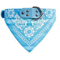 HKM-8424381 Triangle Printed Scarf Dog Towel Collar - Imitation Deerskin, Small Size