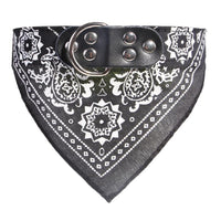HKM-8424381 Triangle Printed Scarf Dog Towel Collar - Imitation Deerskin, Small Size