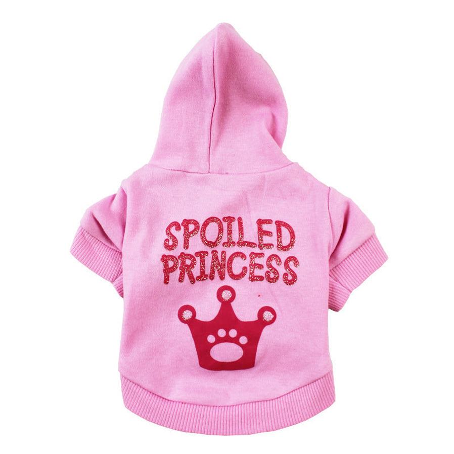 HKM-842451 Pink Hooded T-Shirt for Cats and Dogs, Cotton Material, Sizes XS to XL