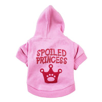 HKM-842451 Pink Hooded T-Shirt for Cats and Dogs, Cotton Material, Sizes XS to XL