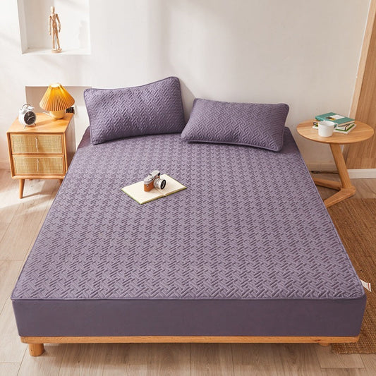 HKM-842515 Solid Color Cotton Blend Bedspread - Multiple Sizes & Elegant Shades