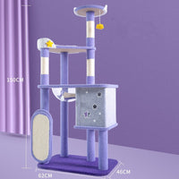 HKM-8425661 Large Cat Scratch Board Jumping Platform with Multi-Tier Options and Fun Accessories
